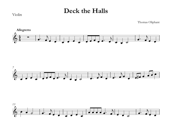 Deck the Halls (arr. SMMUS)