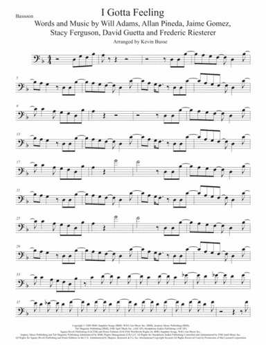 I Gotta Feeling (arr. Kevin Busse)