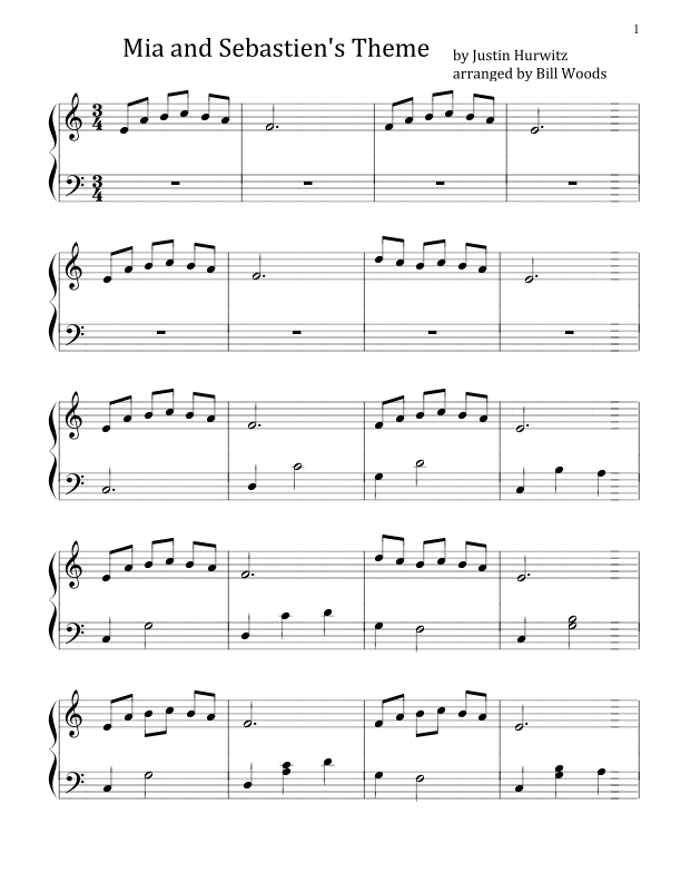 Mia & Sebastian's Theme (arr. William C. Woods)