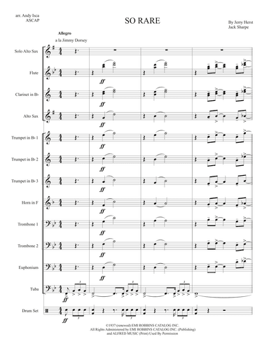So Rare (arr. Andy Isca ASCAP)