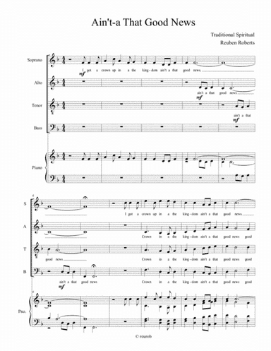 Ain't-a That Good News (arr. Reuben Roberts)