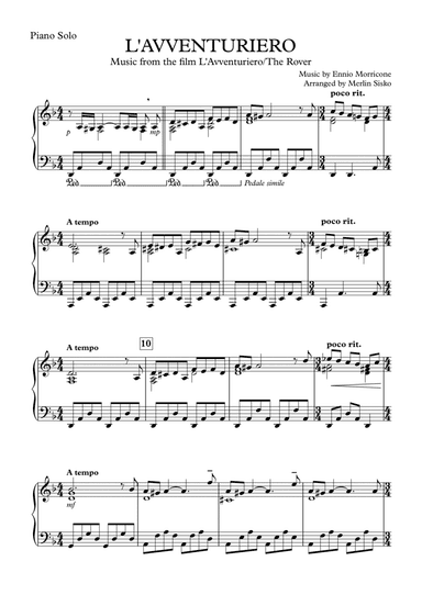 L' Avventuriero (arr. Merlin Sisko)