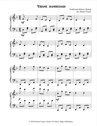 Yibane hamikdash (arr. Dennis Frayne)