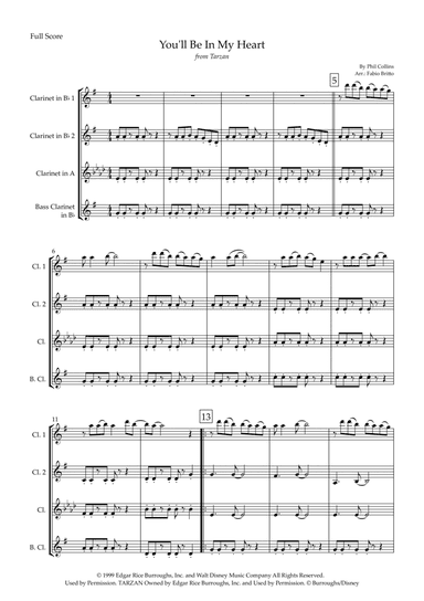 You'll Be In My Heart (arr. Fabio Britto)