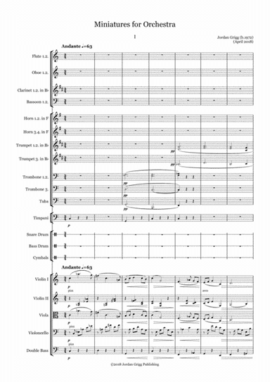 Miniatures for Orchestra