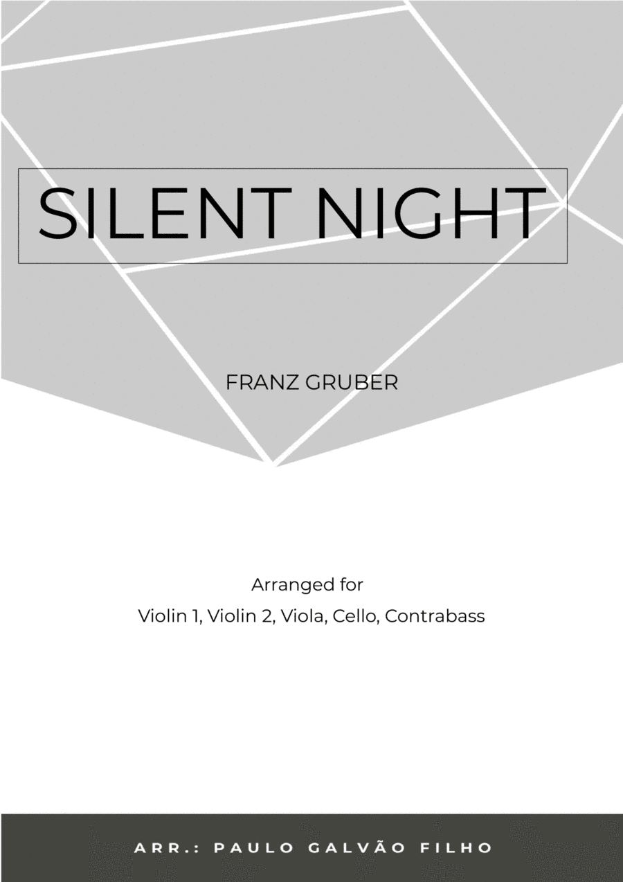 SILENT NIGHT – STRING QUINTET (arr. Paulo Galvao Filho)