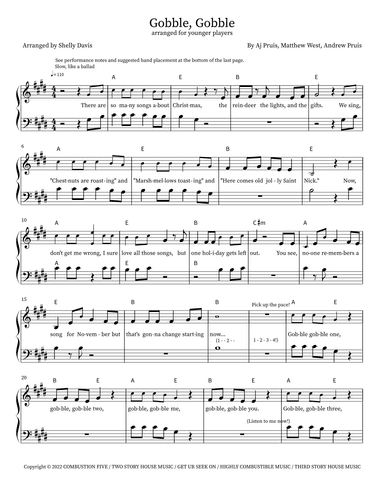 Gobble, Gobble (arr. Shelly Davis)