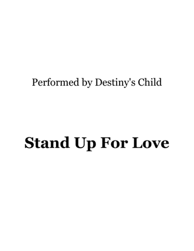 Stand Up For Love (arr. Ronn M)