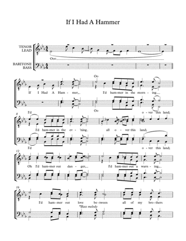 If I Had A Hammer (the Hammer Song) (arr. Benjamin Neldner)