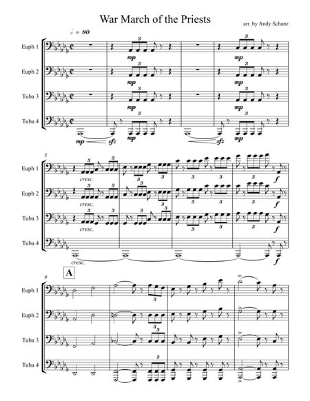 War March of the Priests (arr. Andy Schanz)