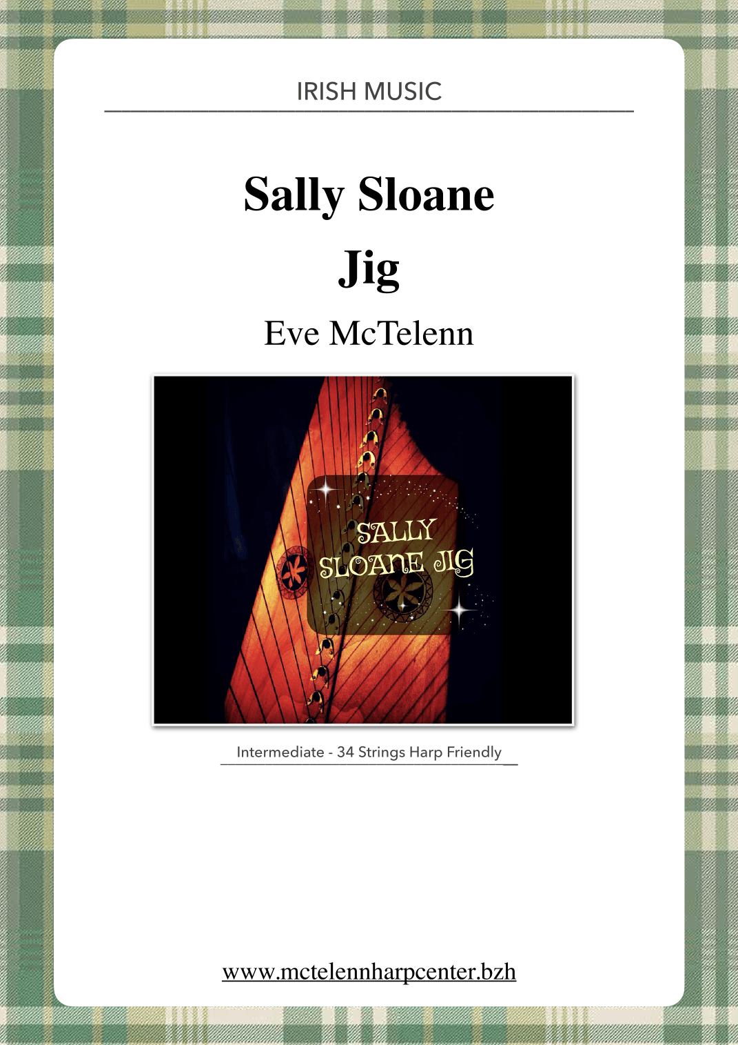 Sally Sloane Jig - intermediate & 34 String Harp | McTelenn Harp Center (arr. Eve McTelenn)