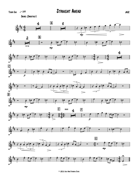 Straight Ahead - tenor