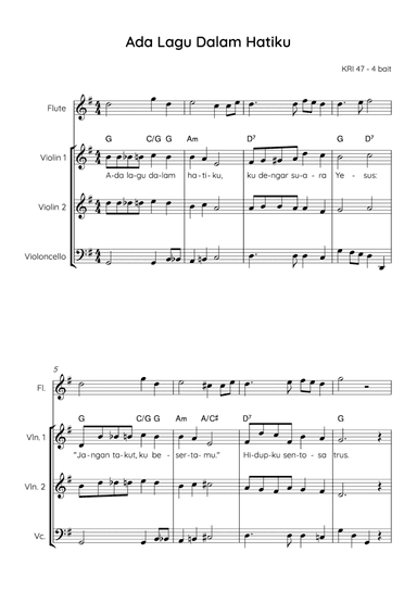 He Keeps Me Singing / Ada Lagu Dalam Hatiku (arr. Angie Wiranata)