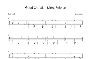 Good Christian Men, Rejoice (arr. Bettina Schipp)
