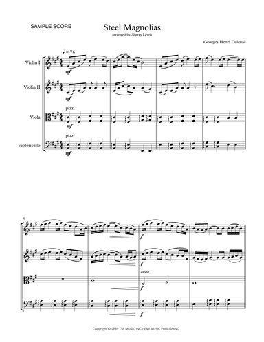Steel Magnolias    -background Cues (arr. Sherry Lewis)