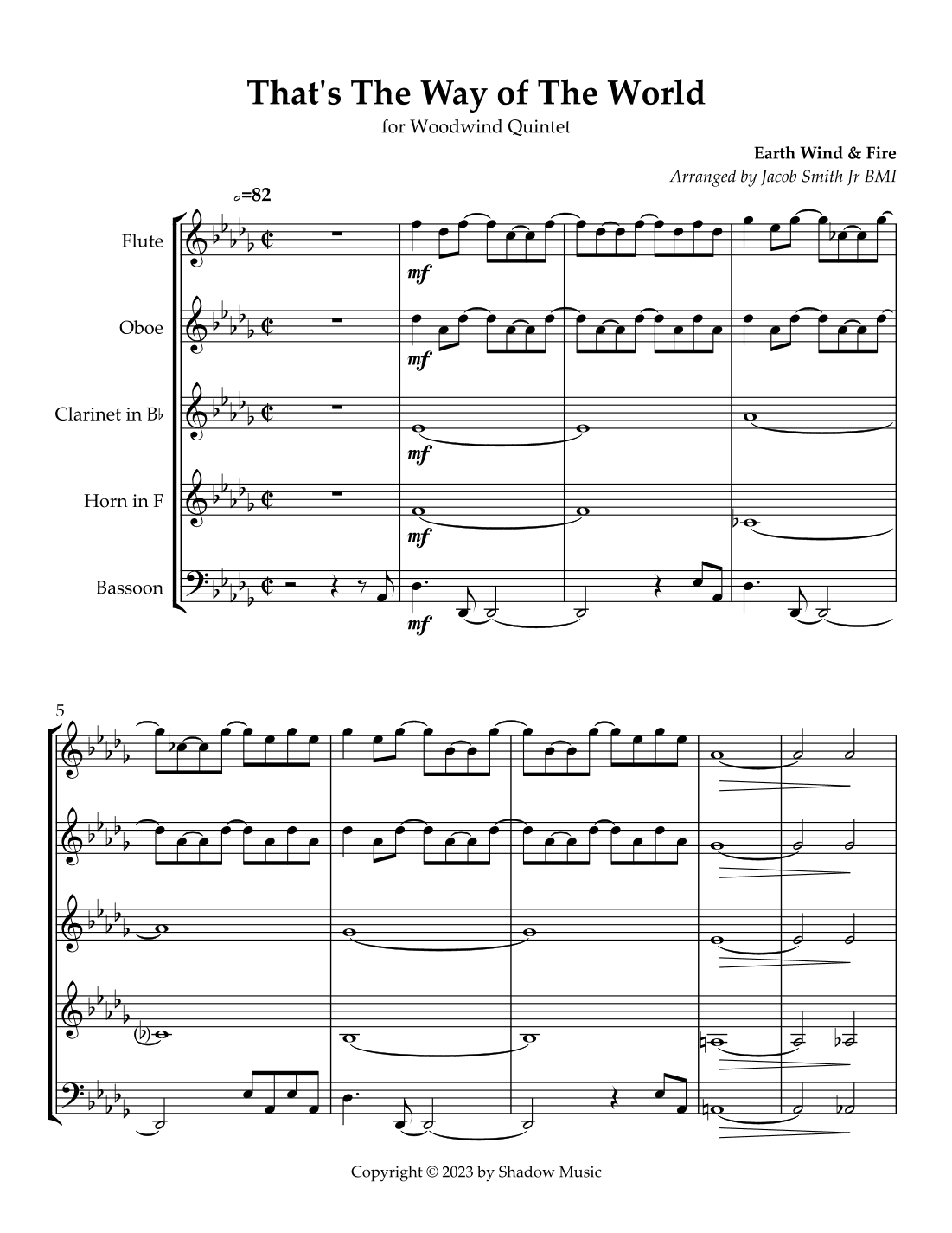 That's The Way Of The World (arr. Jacob Smith, Jr.)