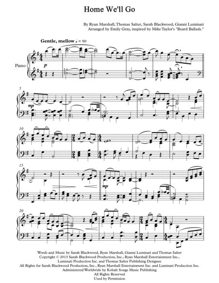 Home We'll Go (arr. Emily Gray)