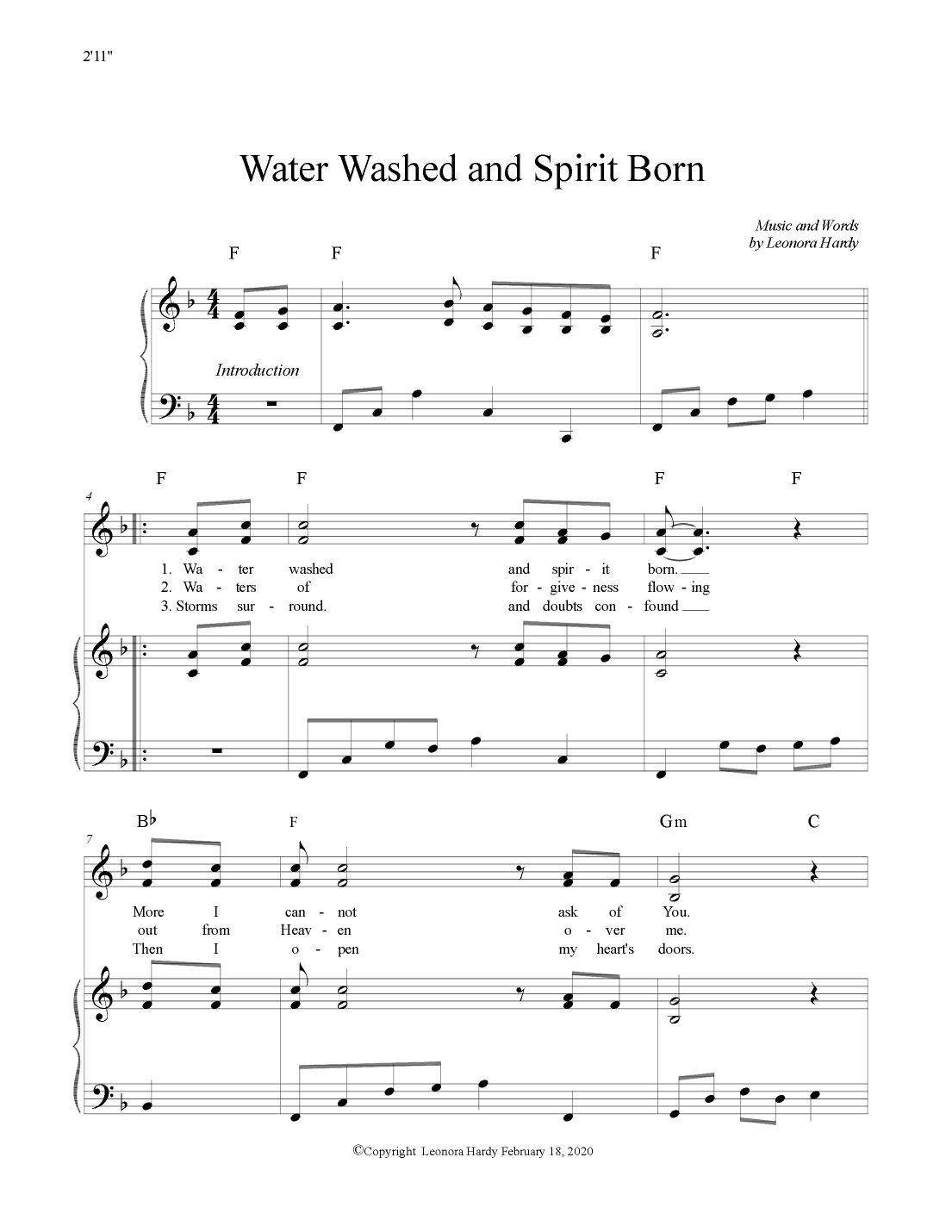 Water Washed and Spirit Born