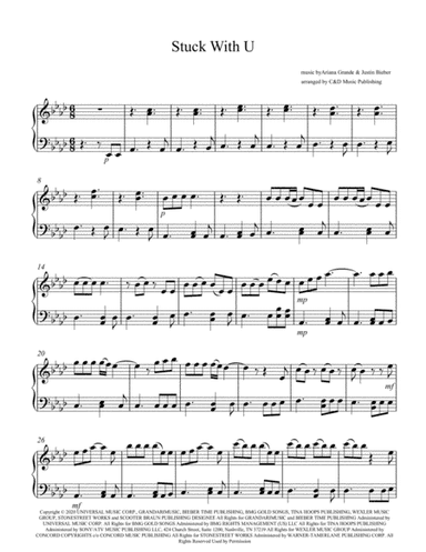 Stuck With U (arr. C&D Music Publishing)