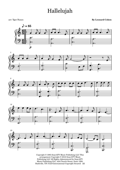 Hallelujah (arr. Ygor Nunes)