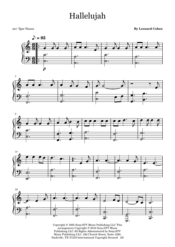 Hallelujah (arr. Ygor Nunes)