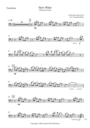 New Wine (arr. Fernando Britto)