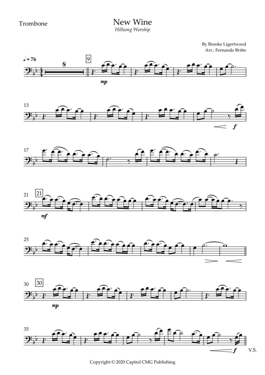 New Wine (arr. Fernando Britto)