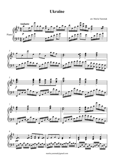 What if the Ukrainian National Anthem sounded like a soundtrack (arr. Mariia Yaremak)