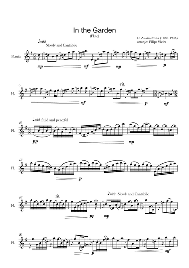 In the Garden (Flute Solo) (arr. Filipe Vieira)