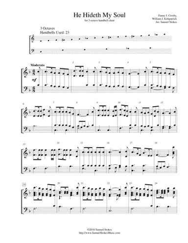 He Hideth My Soul (A Wonderful Savior is Jesus My Lord) - for 3-octave handbell choir (arr. Samuel Stokes)