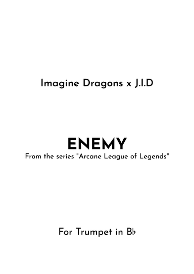 Enemy (arr. Jireh J.)