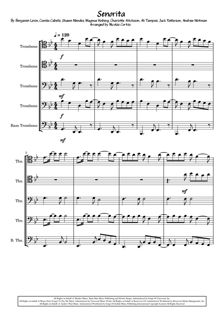 Senorita (arr. Nicolás Cortés Castillo)