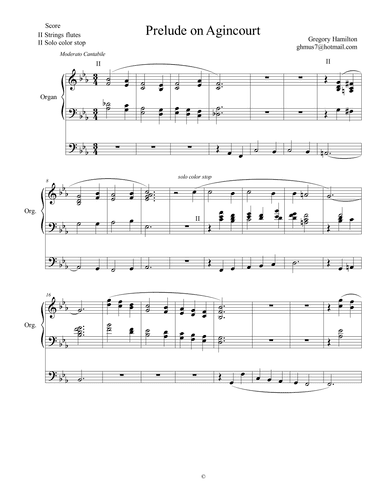 Prelude on Agincourt