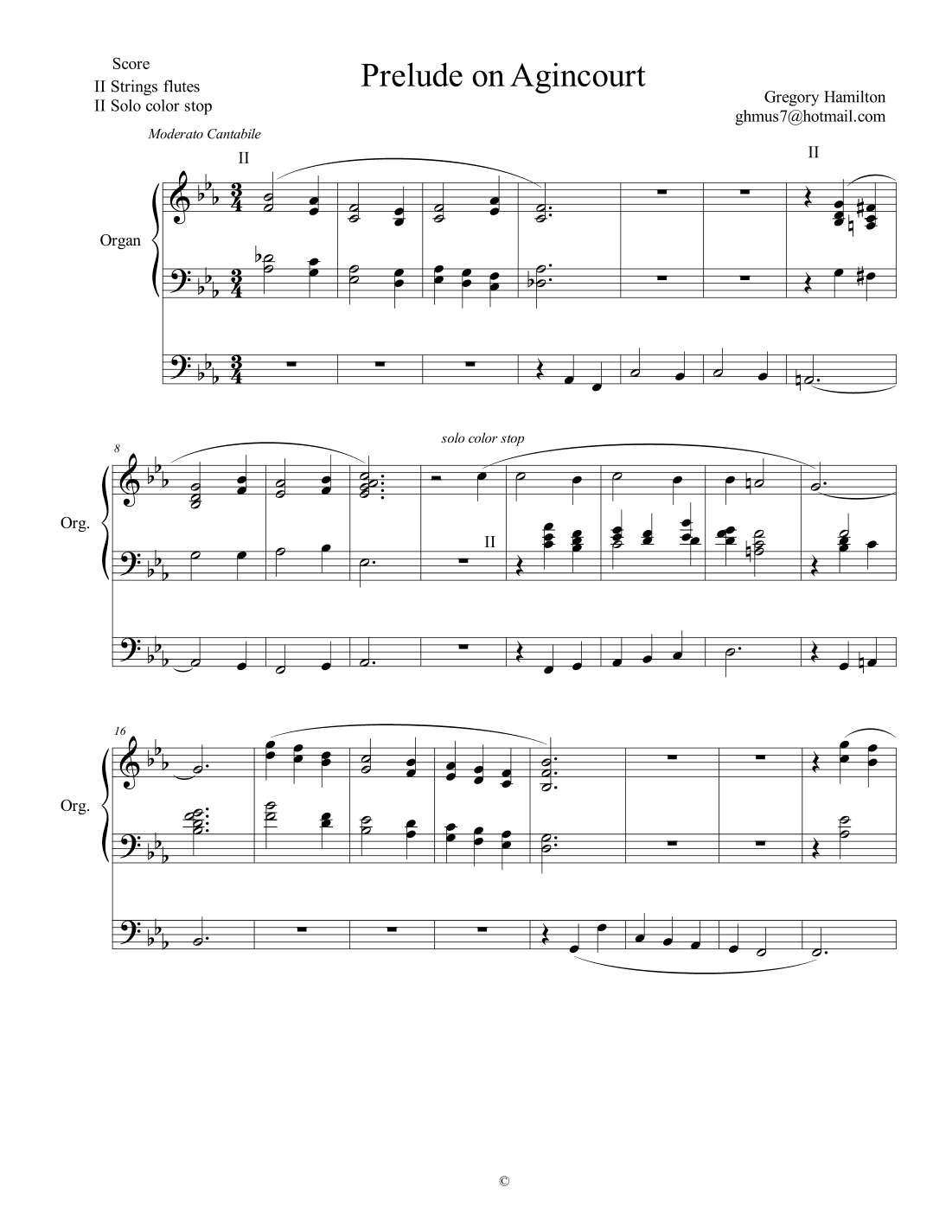 Prelude on Agincourt