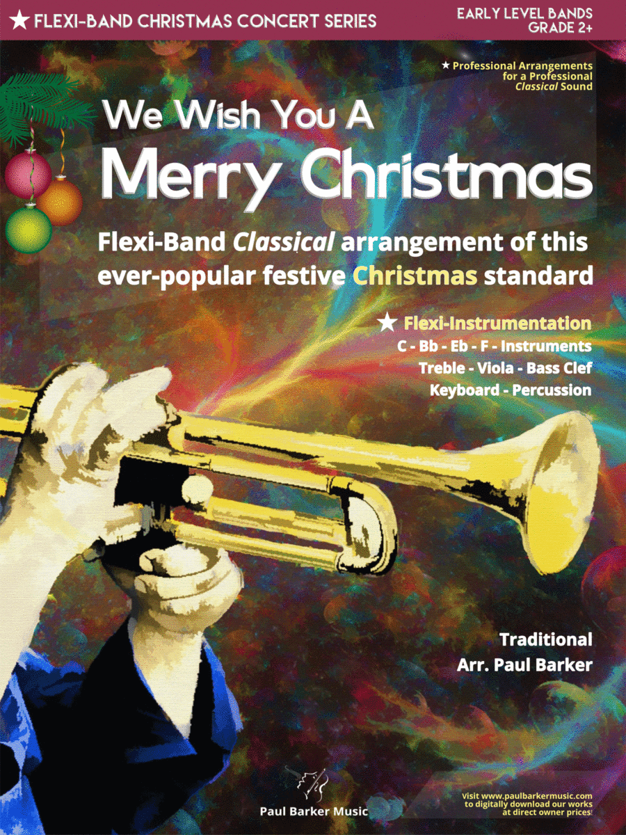 We Wish You A Merry Christmas (Flexible Instrumentation) (arr. Paul Barker Music)