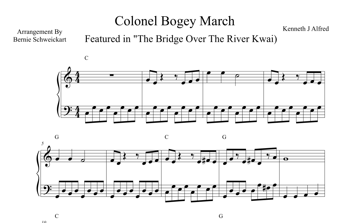 Colonel Bogey March (arr. Bernie Schweickart)