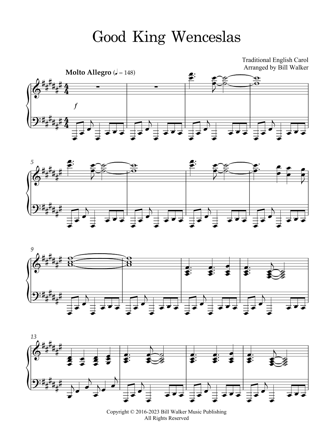 Good King Wenceslas (arr. Bill Walker)