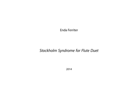 Stockholm Syndrome for Flute Duet