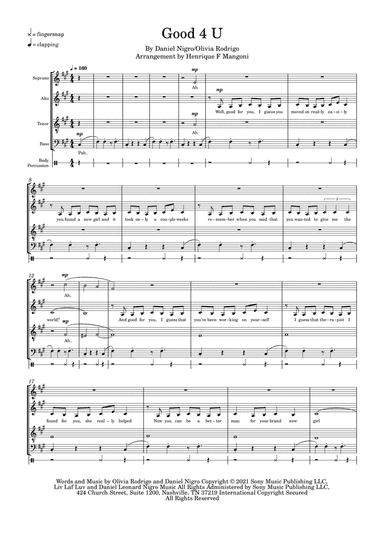 Good 4 U (arr. Henrique F Mangoni)