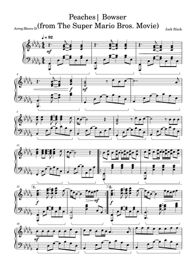 Peaches (arr. Marco D)