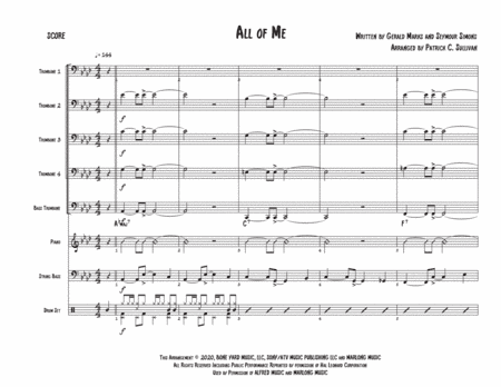 All Of Me (arr. Patrick C. Sullivan)