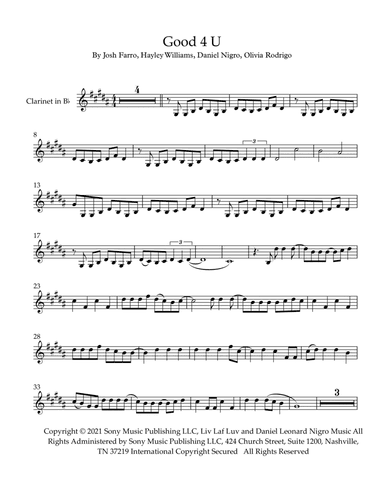 Good 4 U (arr. Robert Moody)