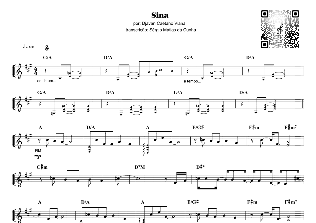 Sina (arr. Piano)
