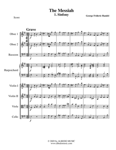 Sinfony from The Messiah for Chamber Orchestra (arr. Doug Clyde)