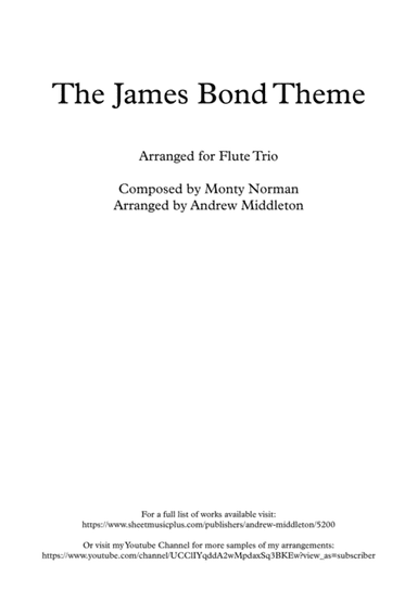 James Bond Theme (arr. Andrew Middleton)