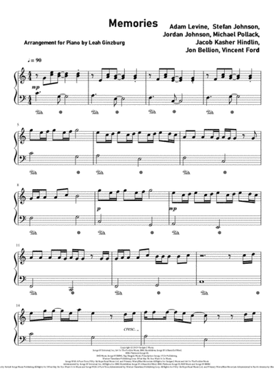 Memories (arr. Leah Ginzburg)