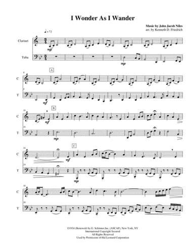 I Wonder As I Wander (arr. Kenneth D. Friedrich)