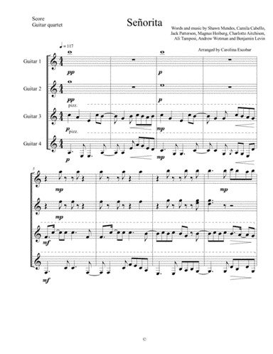 Senorita (arr. Carolina Esj)