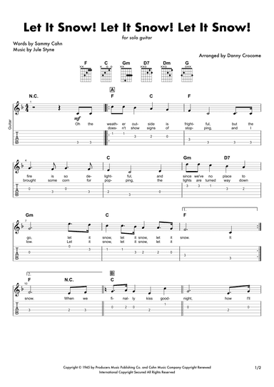 Let It Snow! Let It Snow! Let It Snow! (arr. Danny Crocome)