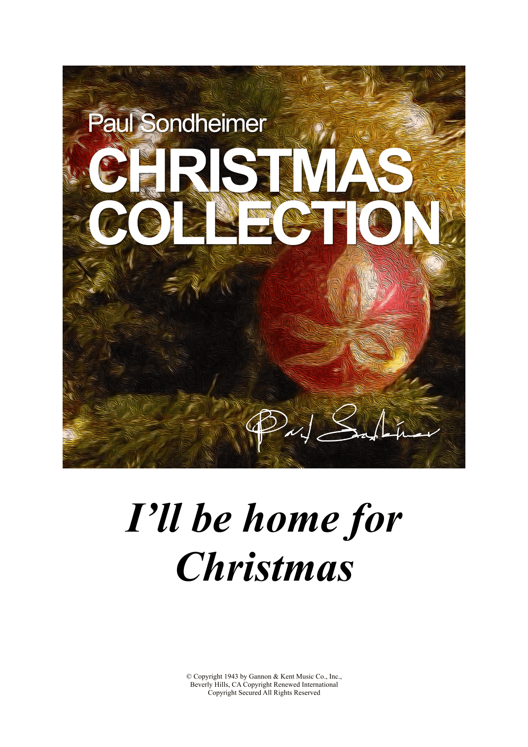 I'll Be Home For Christmas (arr. Paul Sondheimer)